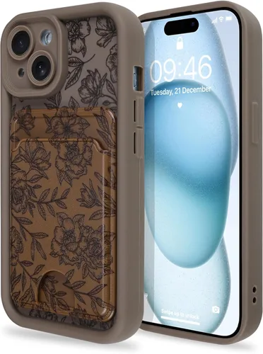 Vista 61 de MZELQ Compatible con iPhone 11 Funda TPU Soporte para Tarjetas Cubierta de Billetera, Protección de Cámara + Protector de Pantalla Funda Suave