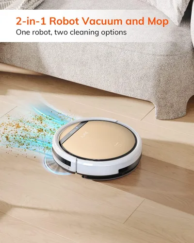 Vista 10 de ILIFE V5s Plus - Robot aspirador y trapeador combinado con Wi-Fi/App/Alexa, aspiradora robótica automática de carga automática, delgada
