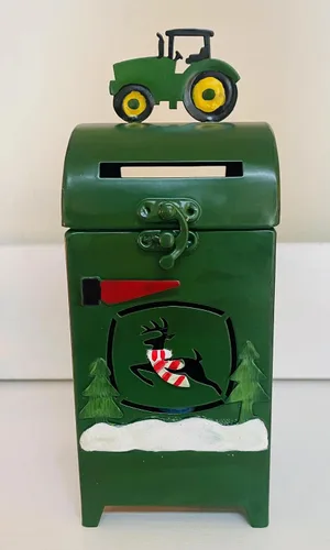 Vista 7 de The Farm Deer Tractors Calentador de cera para cera perfumada para derretir modelo M Rural Buzón con adorno Cosecha Acción de Gracias Otoño Regalos