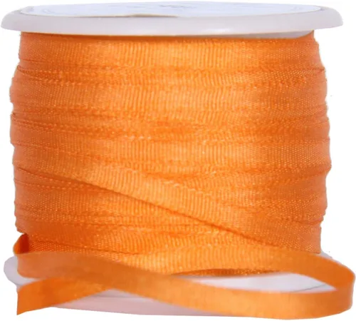 Vista 104 de Threadart Cinta de seda 100% pura - 3 tamaños - Docenas de colores - Castaño - 2 mm No. 524 Soft 100% pure silk ribbon on a single spool - perfect