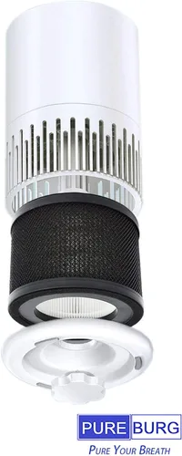 Vista 2 de PUREBURG Filtro de repuesto compatible con purificadores de aire TaoTronics TT-AP001, Gukify AP001 y VAVA VA-EE014, paquete de 2 unidades de carbón