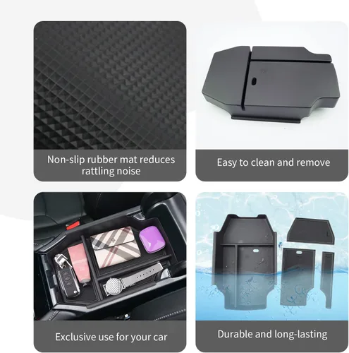 Vista 5 de CDEFG Organizador de accesorios de consola central Accord 2023 2024 2025 2026 para Honda Accord Sport EX-L L Touring LX EX 2023-2026 Bandeja
