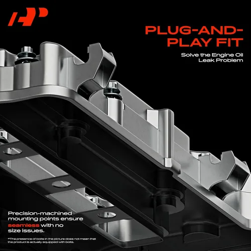 Vista 5 de A-Premium Cubierta de válvula de motor, compatible con Honda Civic 2012-2015, Accord 2008-2012, CR-V 2010-2014, Crosstour 2012-2015, L4 2.4L DOHC