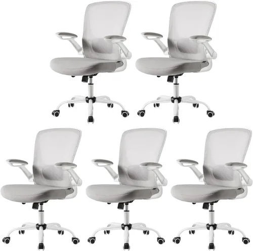 Vista 11 de EUREKA ERGONOMIC Sillas de escritorio de oficina en casa, silla de escritorio ergonómica con ruedas, silla de computadora con malla transpirable