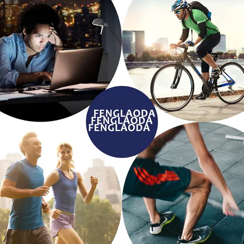 Vista 2 de fenglaoda 8 pares de calcetines de compresión para hombres y mujeres de 20 a 30 mmHg hasta la rodilla, enfermera, embarazada, correr, médico