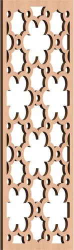 Vista 134 de 9 3/8"W x 24 3/8"H x 1/4"T Southgate Decorativos Paneles De Pared De Madera Calado, Abedul