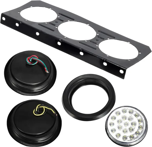 Vista 6 de Partsam Kit de barras de luces traseras de remolque de camión de 63 luces LED para remolque, luz trasera de freno de señal de giro de parada