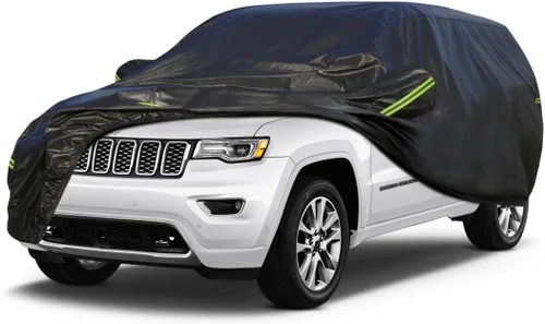 Vista 188 de KouKou Funda impermeable para automóvil SUV adecuada para BMW X1 de 2009 a 2025, 7 capas a prueba de viento para todo tipo de clima, cubierta