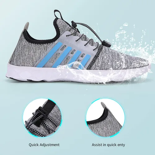 Vista 7 de Whatseaso Water Shoes for Women Men Lightweight Quick Dry Beach Adult Aqua Barefoot Athletic Sports Shoes for Swim Surf Pool Hiking Diving Walking