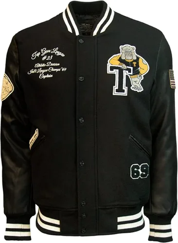 Vista 2 de Top Gun Chaqueta universitaria Bulldog Negro