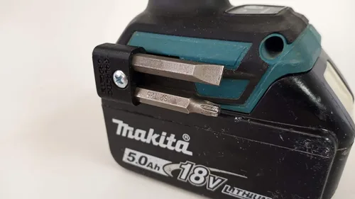 Vista 8 de Soporte magnético para brocas Makita de 18 V y destornillador de impacto, montaje lateral, imanes fuertes, diseño de perfil bajo - Galactic Gadgets