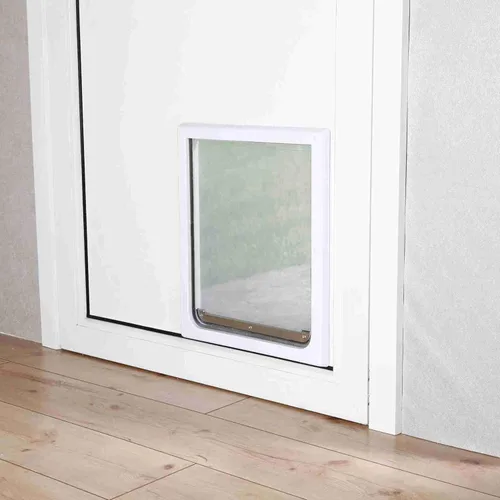 Vista 2 de Puerta de bloqueo de 2 sentidos para perros Trixie Pet Products , Blanco