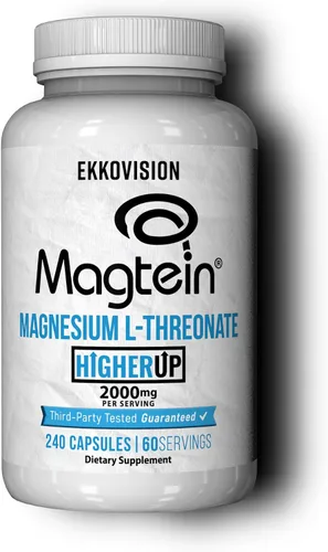 Vista 7 de Ekkovision Magtein L-treonato de magnesio, soporte de memoria y función cognitiva, suplemento de magnesio con minerales esenciales para hombres