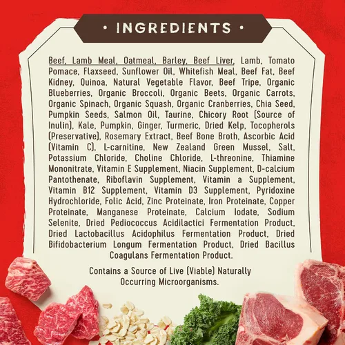 Vista 8 de Stella & Chewy's SuperBlends Raw Blend - Receta de carne de res alimentada con pasto, hígado de res y cordero con superalimentos, bolsa de 3.25