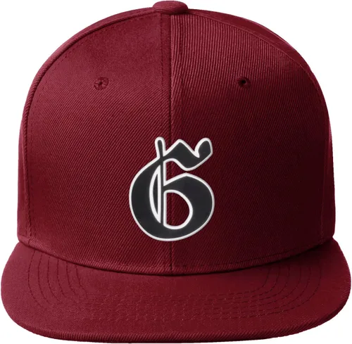 Vista 1459 de Daxton Gorra clásica con visera de billete plano con letras del alfabeto inglés antiguo de la A a la Z