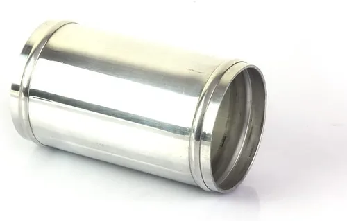 Vista 2 de Conector de unión para tubo de entrada de aire de aluminio OD 2 pulgadas (51mm), acoplador de conector, longitud 4.72 pulgadas (120mm)