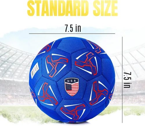 Vista 3 de Western Star Balón de fútbol House - Suave para interiores tamaño 4 - Balón de fútbol para niñas (a partir de 3 años), niños (a partir de 3 años)