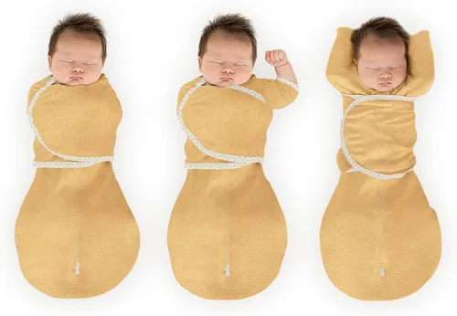 Vista 14 de SwaddleDesigns Saco Envolvente Omni de 6 Vías con Brazos Arriba para Recién Nacido, Más Opciones para Calmar el Reflejo de Sobresalto, Mejora