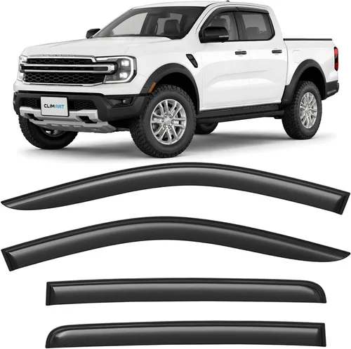 Vista 19 de CLIM ART - Deflectores de ventana inastillables increíblemente duraderos para Jeep Cherokee 2014-2023, deflectores de ventana originales con cinta