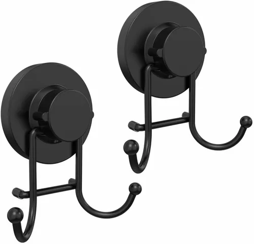 Vista 9 de HOME SO Ganchos con ventosa para toallas de ducha y baño, paquete de 1 – Ganchos de ventosa para colgar toallas, batas y abrigos – azulejos, puerta
