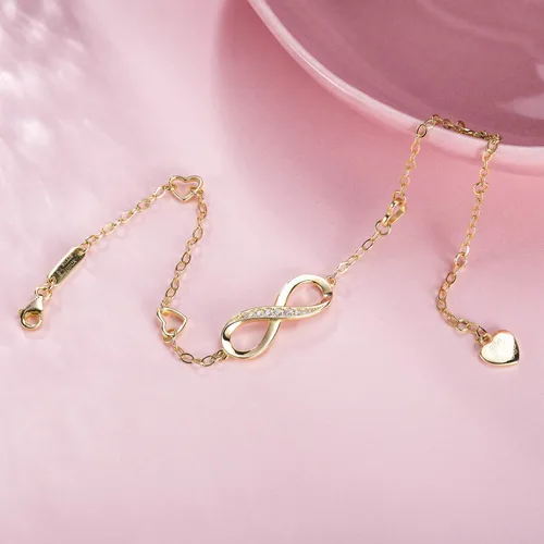 Vista 16 de Billie Bijoux Pulsera tobillera de plata de ley 925 para mujer, con símbolo de amor infinito, ajustable, grande, regalo para mujer