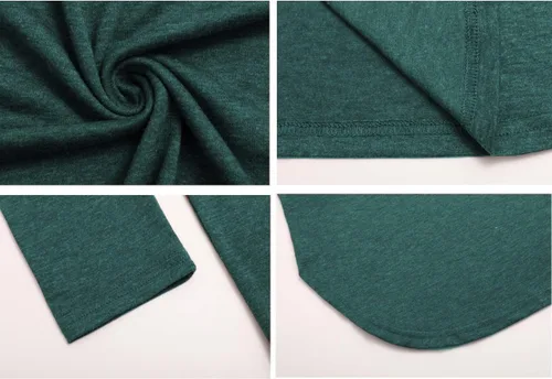 Vista 6 de Newchoice - Camiseta informal de manga larga tipo murciélago para mujer, cuello redondo, estilo básico, ajuste holgado