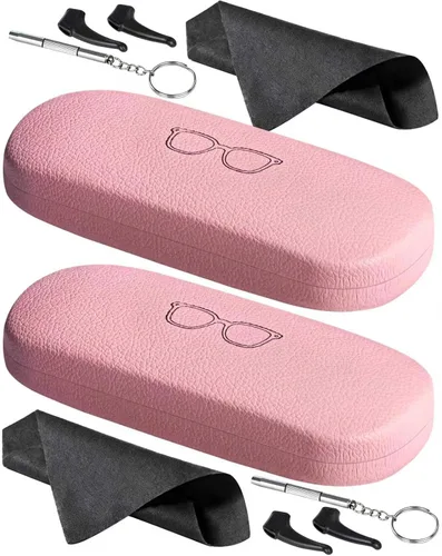 Vista 32 de RayLove Fundas rígidas unisex para gafas, estuche protector para gafas