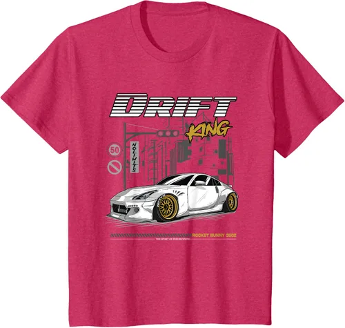 Vista 58 de Z34 370 Fairlady Z - Camiseta gráfica de cuerpo ancho, Negro, S