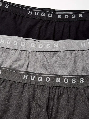 Vista 2 de Hugo Boss Paquete de 3 calzoncillos de algodón para hombre, Gris, carbón, negro