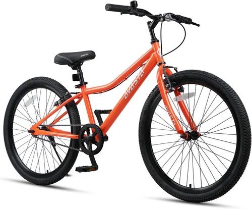 Vista 23 de AVASTA Bilbo 18 20 24 Inch Kids Bike for Boys Girls 5-14 Years Old, Retro Style High Carbon Steel Bicycle with Adjustable Handlebars and Seat, Dual