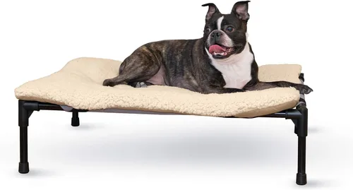 Vista 9 de K&H PET PRODUCTS - Cuna elevada para mascotas con centro de malla, varios tamaños