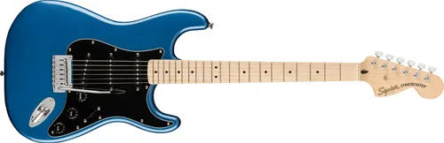 Vista 11 de Guitarra eléctrica Squier Affinity Series Stratocaster, con garantía de 2 años, efecto sunburst de 3 colores, diapasón de laurel Poplar Body