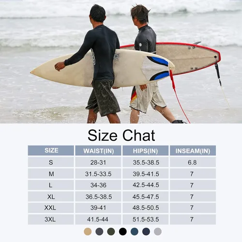 Vista 7 de Swim Trunks Men Quick Dry Board Shorts with Zipper Pockets Bathing Suit Beach Shorts for Men with Mesh Lining