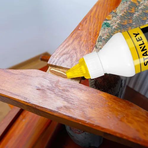 Vista 5 de STANLEY D4 - Pegamento para madera de curado rápido, 1 x 13.5 onzas, alta resistencia, secado rápido, perfecto para carpintería, muebles y más