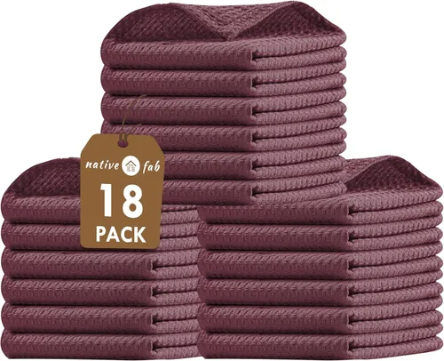 Vista 49 de Native Fab Juego de 8 toallas de cocina y paños de cocina, absorbentes, duraderos, de secado rápido para limpiar, cocinar, hornear, ideal