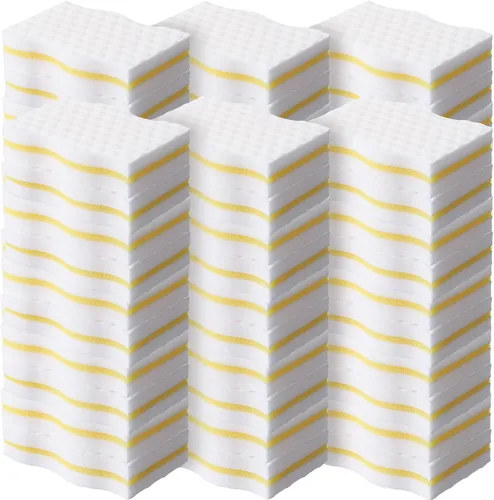 Vista 7 de SiliFine Magic - Borrador de esponja extra duradero de 3 capas de densidad, almohadillas de limpieza a granel gruesas y duraderas para baño, cocina