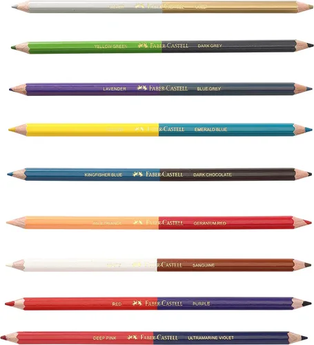 Vista 3 de Faber Castell Faber Castell - Lápices bicolor (36 tonos, 18 unidades)