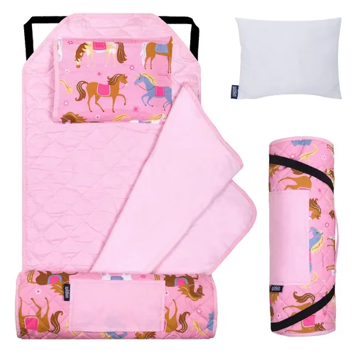 Vista 14 de Wildkin - Tapete para tomar la siesta, moderno y todo en uno, con almohada para infantes (niñas o niños), tamaño perfecto para la guardería