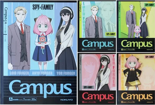 Vista 17 de KOKUYO Cuadernos de composición, paquete de 5 cuadernos Campus Semi-B5 Comp con punto A a rayas de 0.276 in, 30 hojas, cuaderno rayado escolar