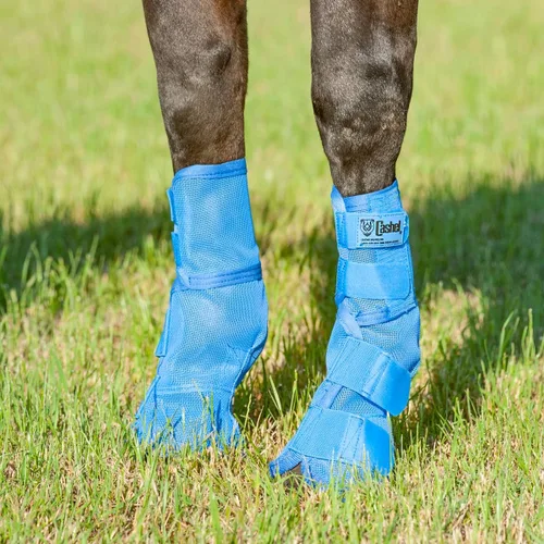 Vista 2 de Cashel Crusader Leg Guard Botas con mosca, color azul, caballo