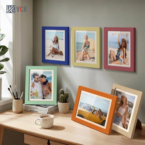 Vista 198 de VCK Marcos para póster de madera maciza de 22.375 x 34 pulgadas, marco de fotos A1 negro con montaje en pared, paquete de 3