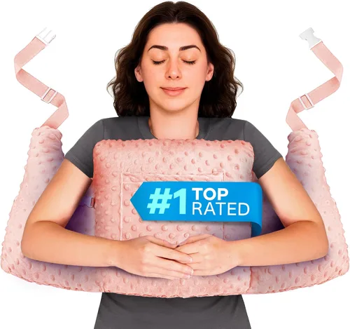 Vista 10 de Zomaple Almohada posmastectomía post cirugía – Esenciales postoperatorios, aumento/reducción de senos y suministros de recuperación de mastectomía