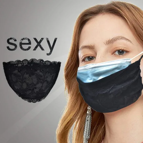 Vista 2 de Pañuelo de tela de algodón suave, protector de media cara, pasamontañas unisex de cachemira, negro 1, negro y negro 1)