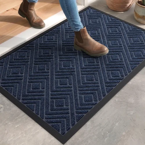 Vista 35 de DEXI Felpudo para puerta delantera, entrada exterior, 32 x 48 pulgadas Marrón