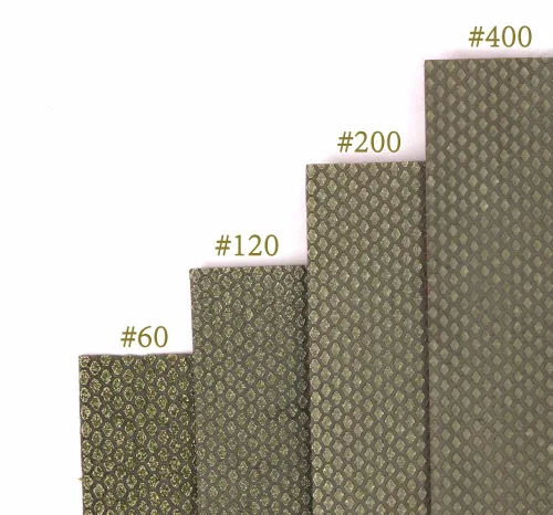 Vista 4 de Z-Lion Hojas de papel abrasivo de diamante Papel de lija de diamante Parte posterior de nylon para lijar piedra de vidrio cerámica (4 unids/juego)