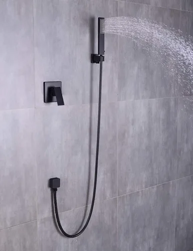 Vista 7 de Codo de suministro de pared de latón, conector de manguera de ducha cuadrado G1/2 pulgadas, salida de agua de unión montada en la pared para ducha