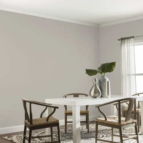 Vista 68 de Glidden Pintura Interior + Imprimación: Gris/Plata Antigua, Una Capa, Satinado, 1 Galón
