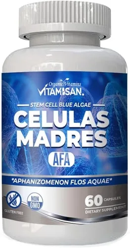 Vista 7 de VITAMISAN 4 Celulas Madres Stemcells Celula AFA Blue Green Algae - Aphanizomenon Flos-aquae -Anti-Envejecimiento 240 Cápsulas