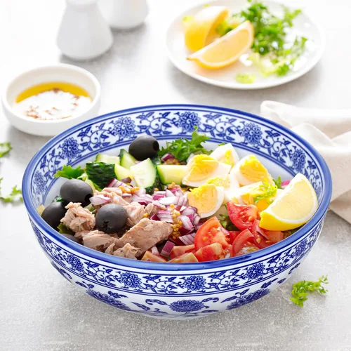 Vista 8 de Kichvoe Cuenco de porcelana azul y blanco de 7.87 pulgadas estilo chino cuenco de sopa de fideos de cerámica para uso doméstico, plato asiático