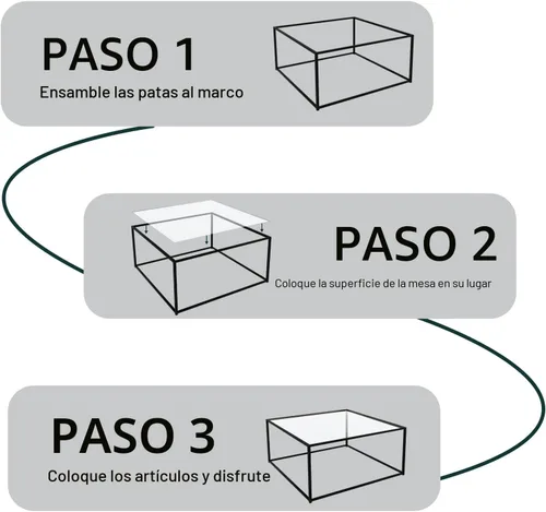 Vista 8 de Mesa de café de vidrio moderna, mesa central minimalista, mesa de café para sofá y bandeja lateral para té para sala de estar, parte superior